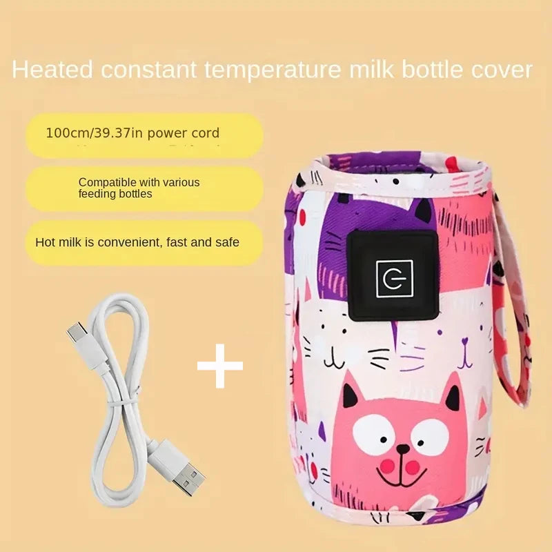 Aquecedor de Mamadeira USB Portátil para Carrinho e Viagens