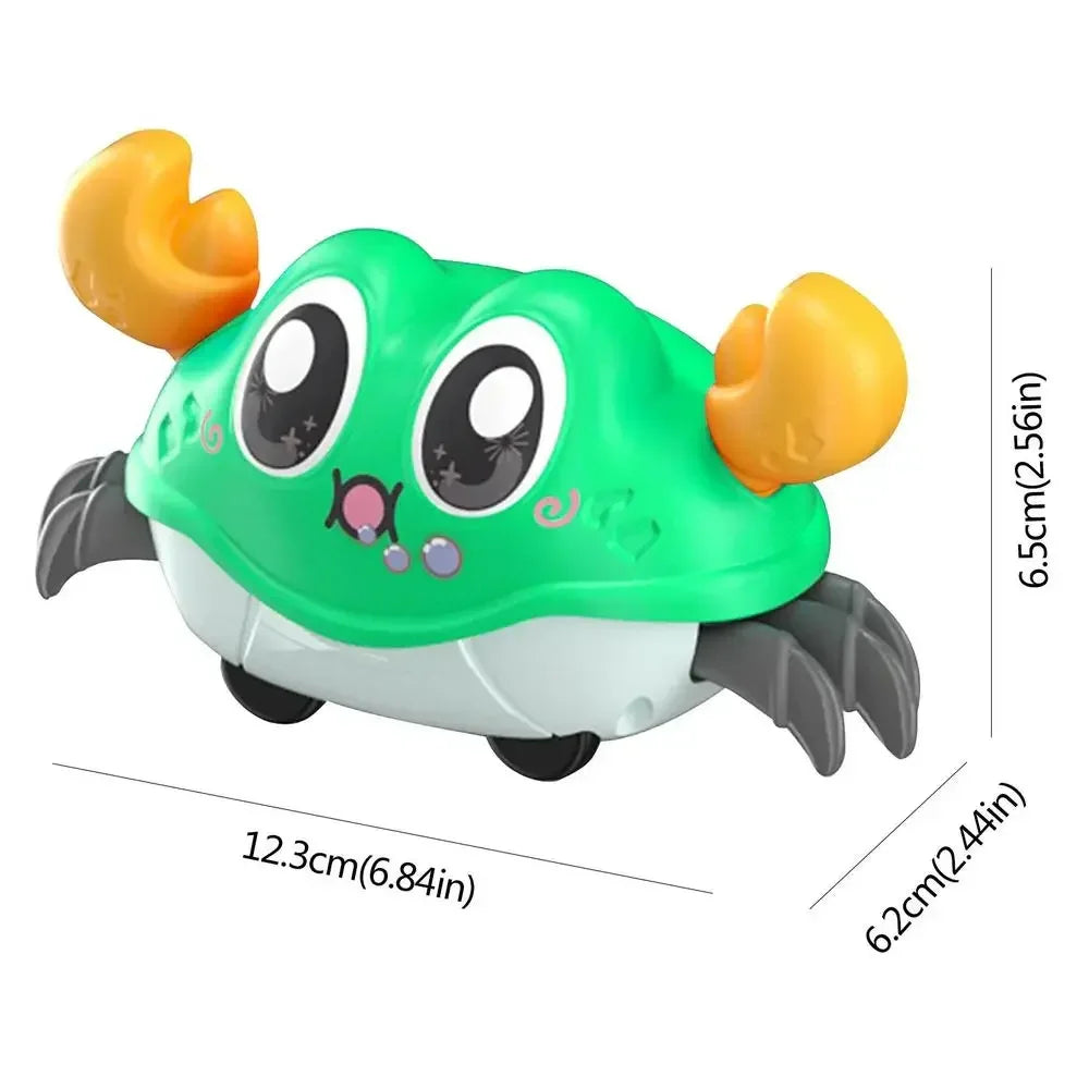 Caranguejo Interativo que Engatinha — Brinquedo Sensorial para Bebês