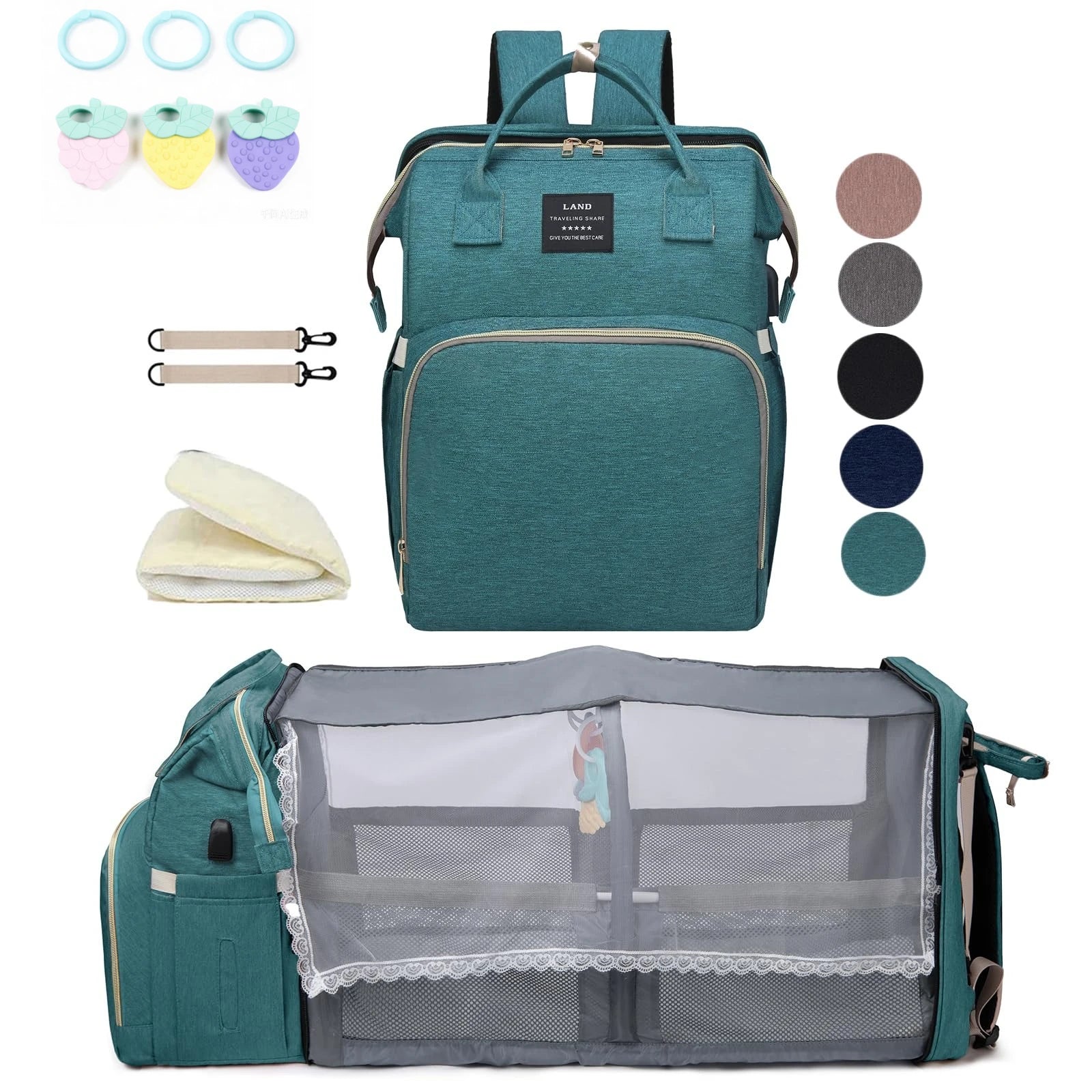 Mochila Maternidade com Berço Dobrável Integrado