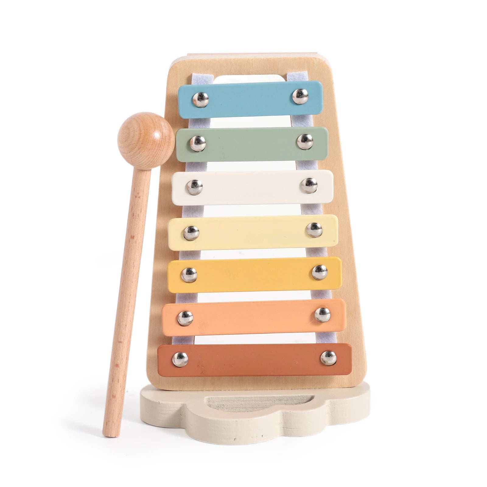 Instrumentos Musicais Educativos — Percussão em Madeira para Bebês