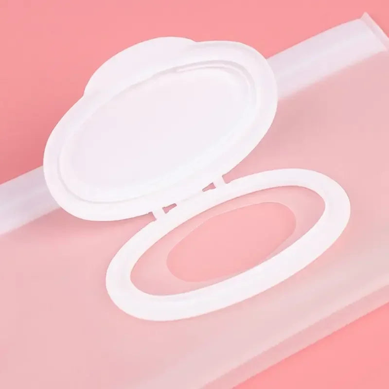 Porta Lenços Úmidos Portátil EVA — Estojo Transparente Reutilizável para Bebê