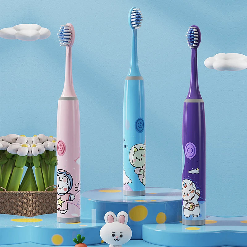 Escova de Dentes Elétrica Infantil — Série Espacial