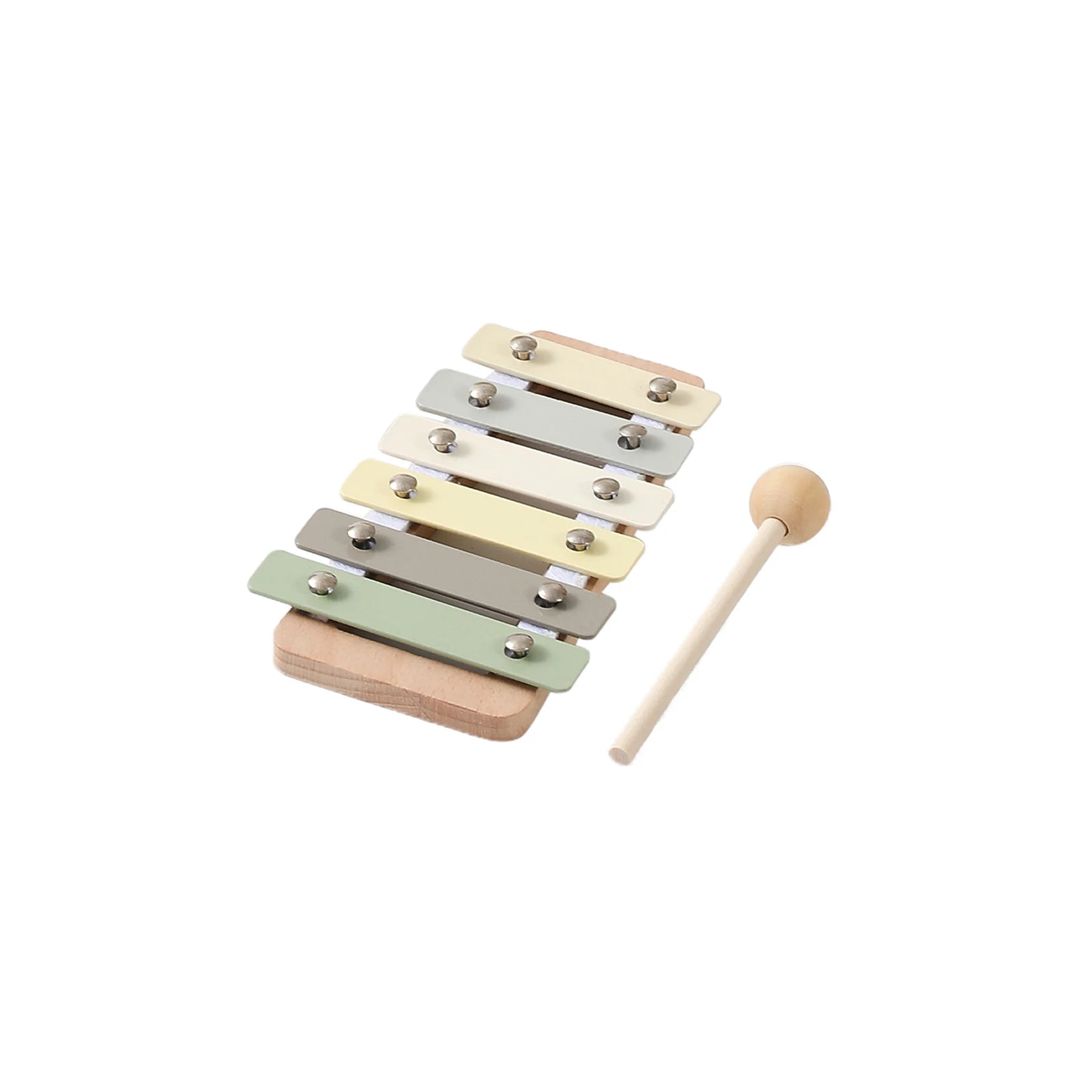 Instrumentos Musicais Educativos — Percussão em Madeira para Bebês