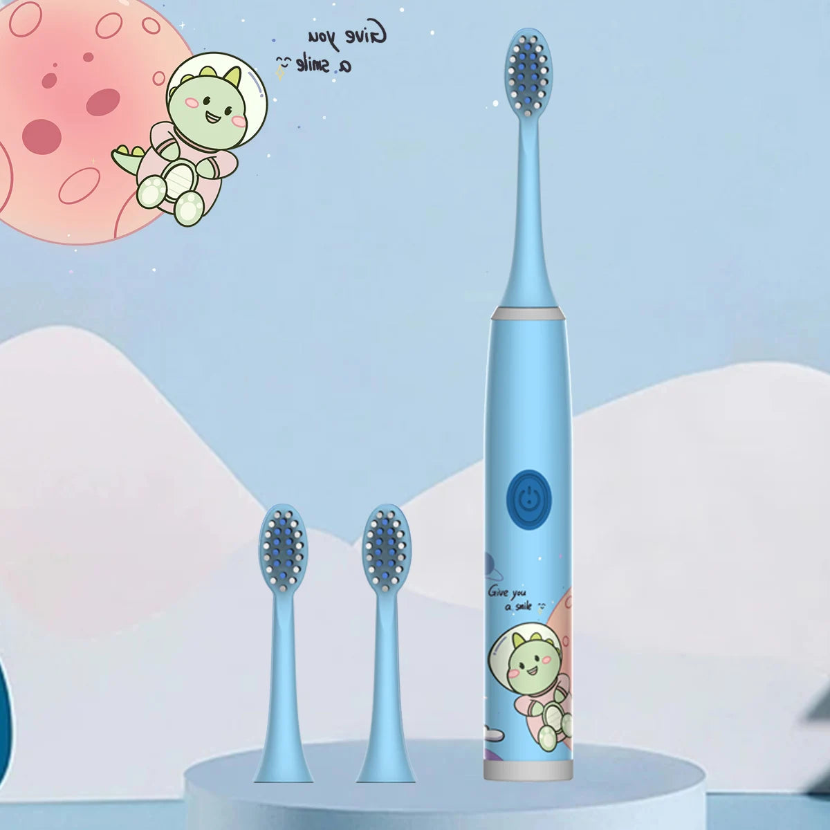 Escova de Dentes Elétrica Infantil — Série Espacial
