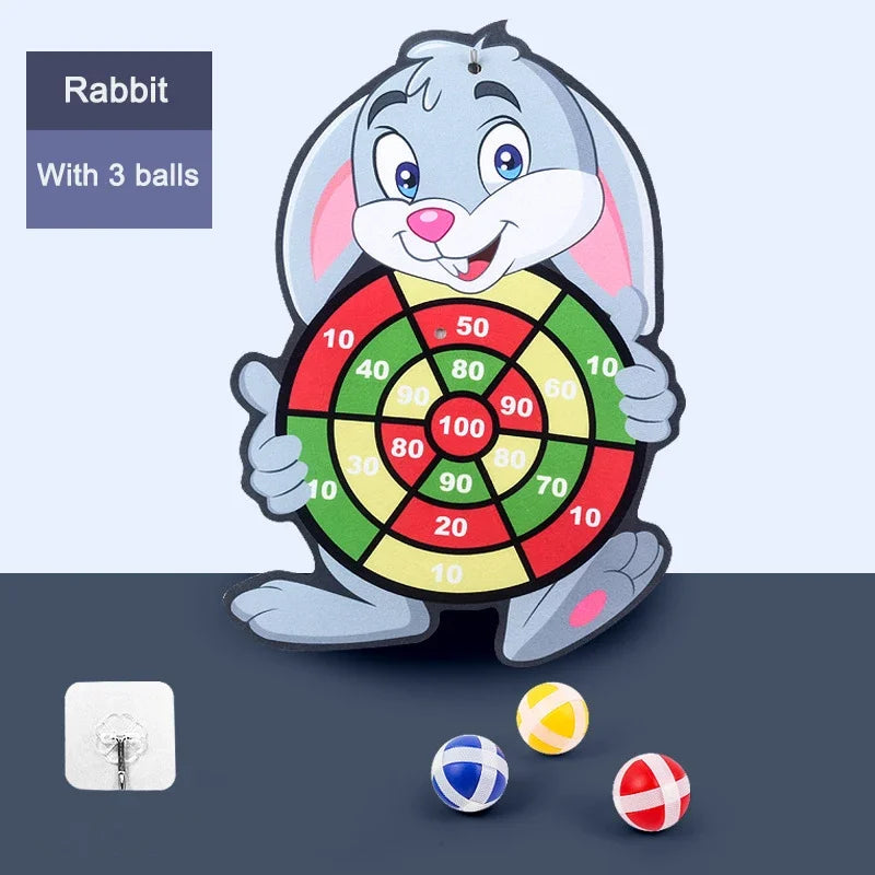 Jogo de Dardos Educativo Montessori — Alvo com Bolas Adesivas