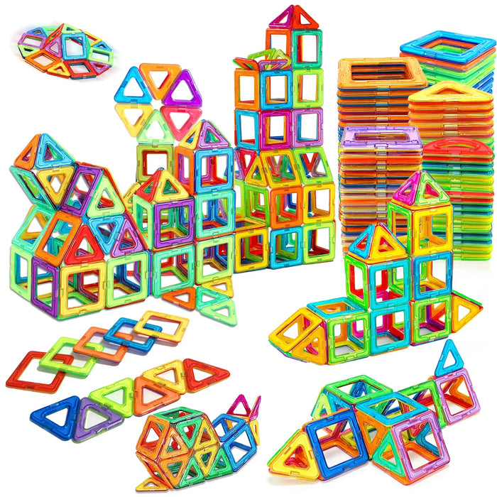 Blocos Magnéticos de Construção STEM — Brinquedo Educativo