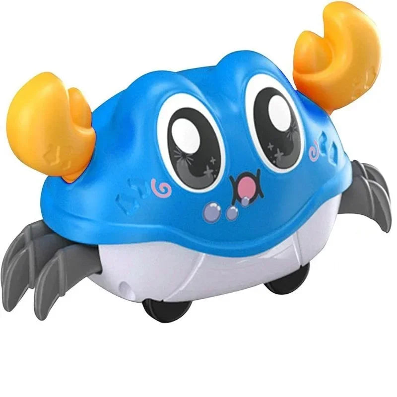 Caranguejo Interativo que Engatinha — Brinquedo Sensorial para Bebês
