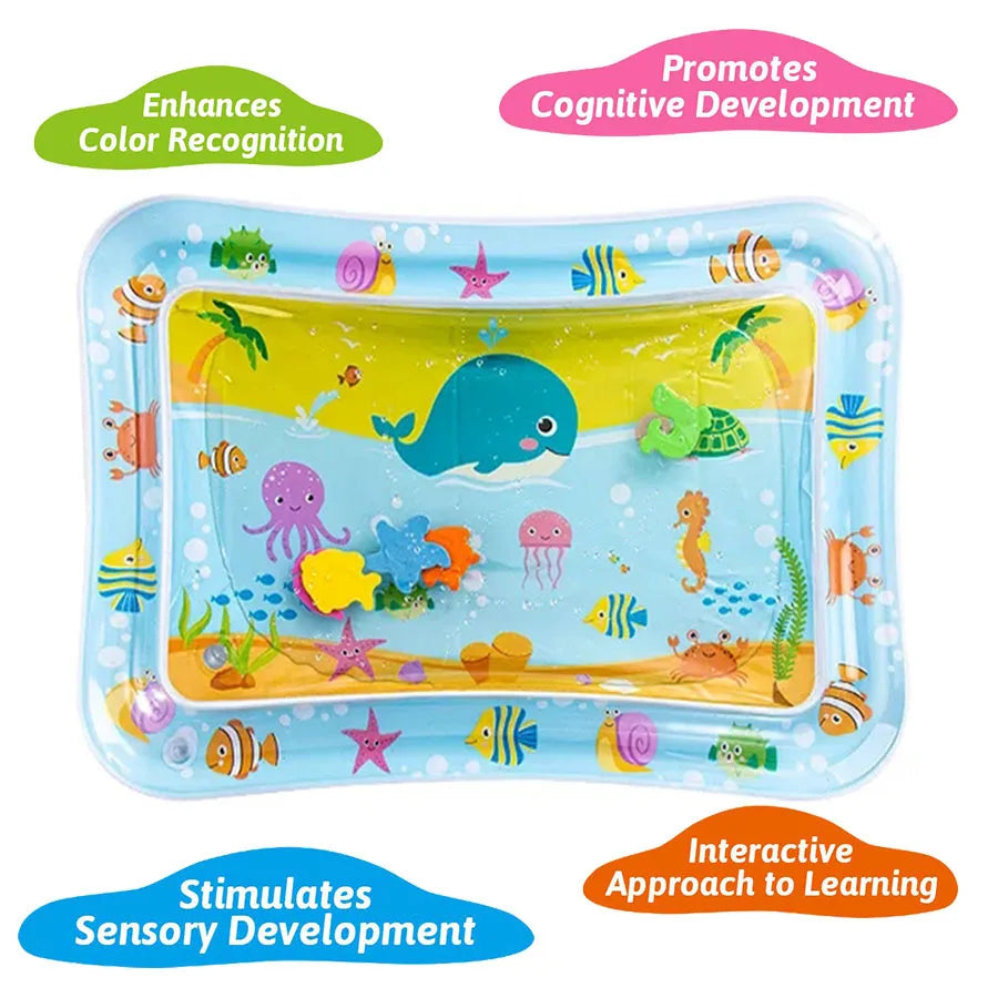 Tapete Aquático Inflável para Bebês — Estimulação Sensorial