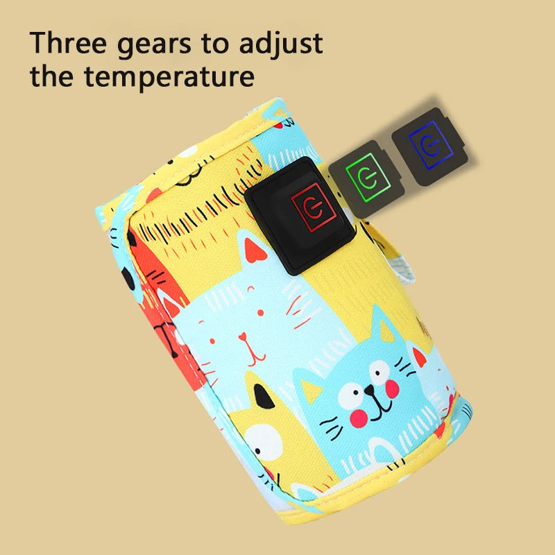 Aquecedor de Mamadeira USB Portátil para Carrinho e Viagens
