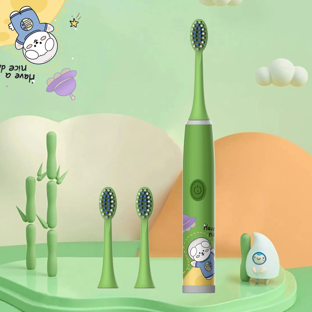 Escova de Dentes Elétrica Infantil — Série Espacial