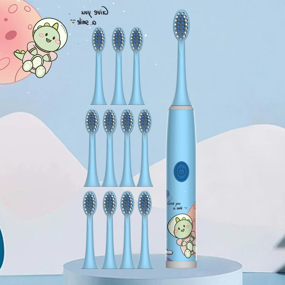 Escova de Dentes Elétrica Infantil — Série Espacial