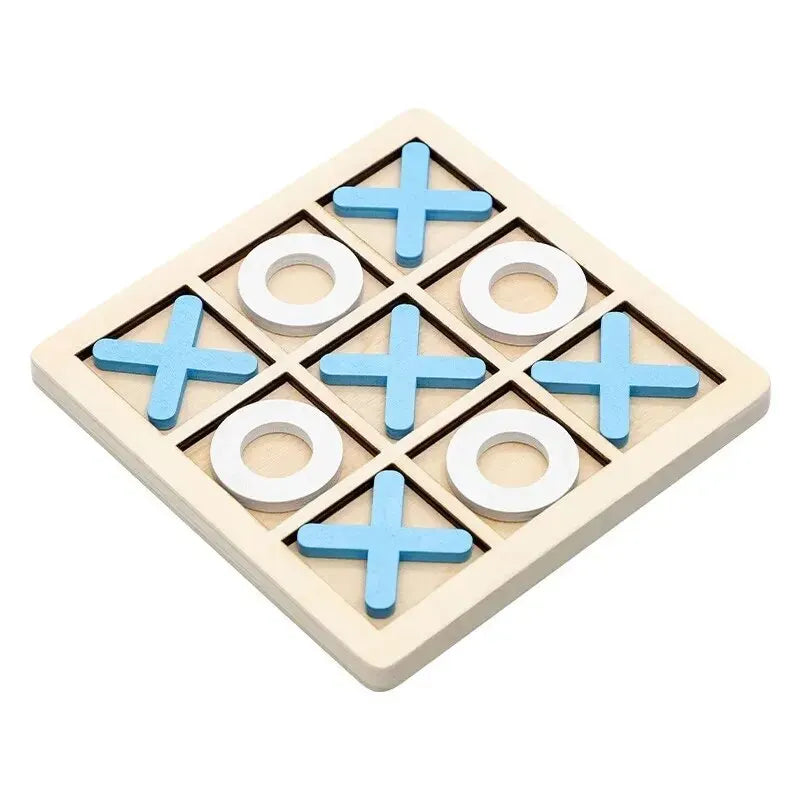 Jogo de Xadrez Montessori de Madeira — Quebra-Cabeça Interativo para Crianças