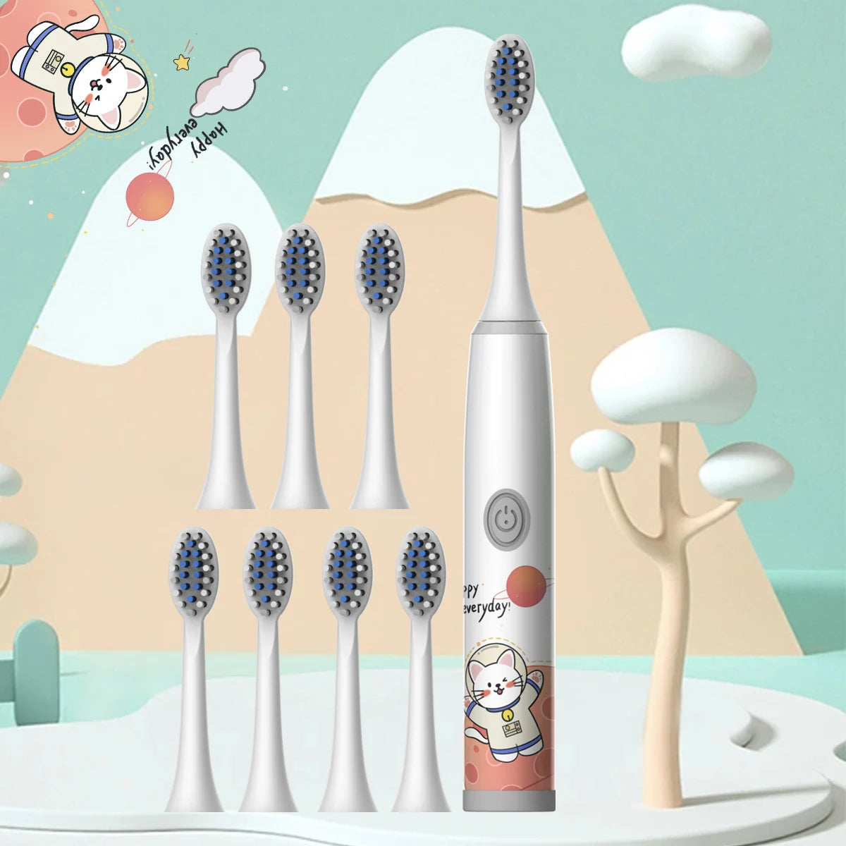 Escova de Dentes Elétrica Infantil — Série Espacial