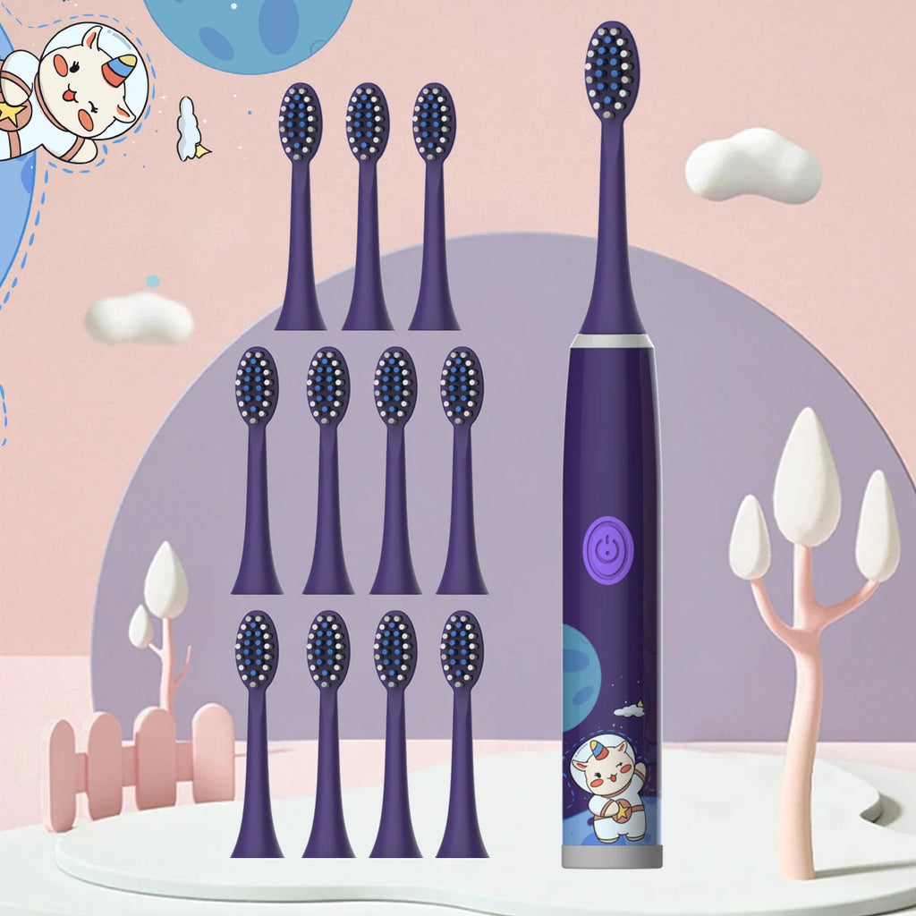 Escova de Dentes Elétrica Infantil — Série Espacial