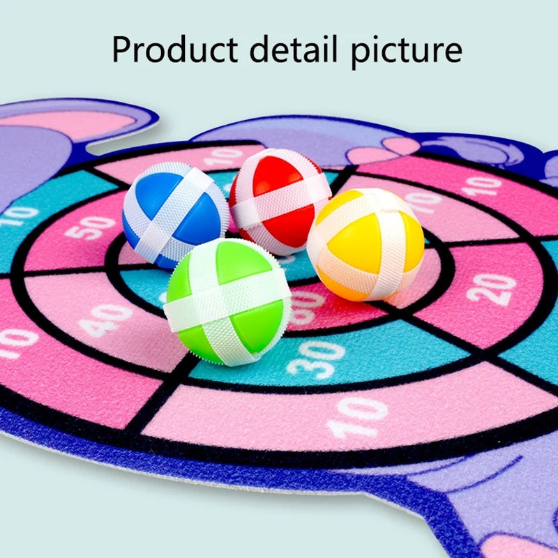 Jogo de Dardos Educativo Montessori — Alvo com Bolas Adesivas