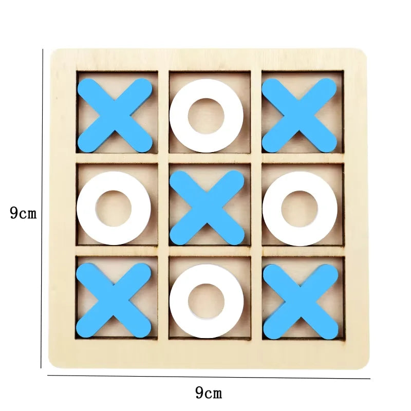 Jogo de Xadrez Montessori de Madeira — Quebra-Cabeça Interativo para Crianças