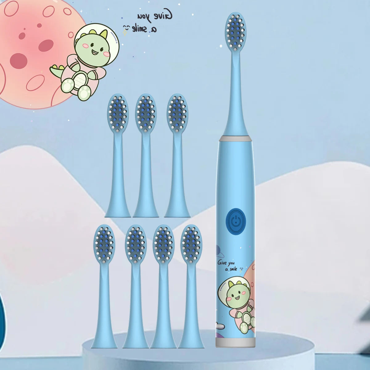 Escova de Dentes Elétrica Infantil — Série Espacial