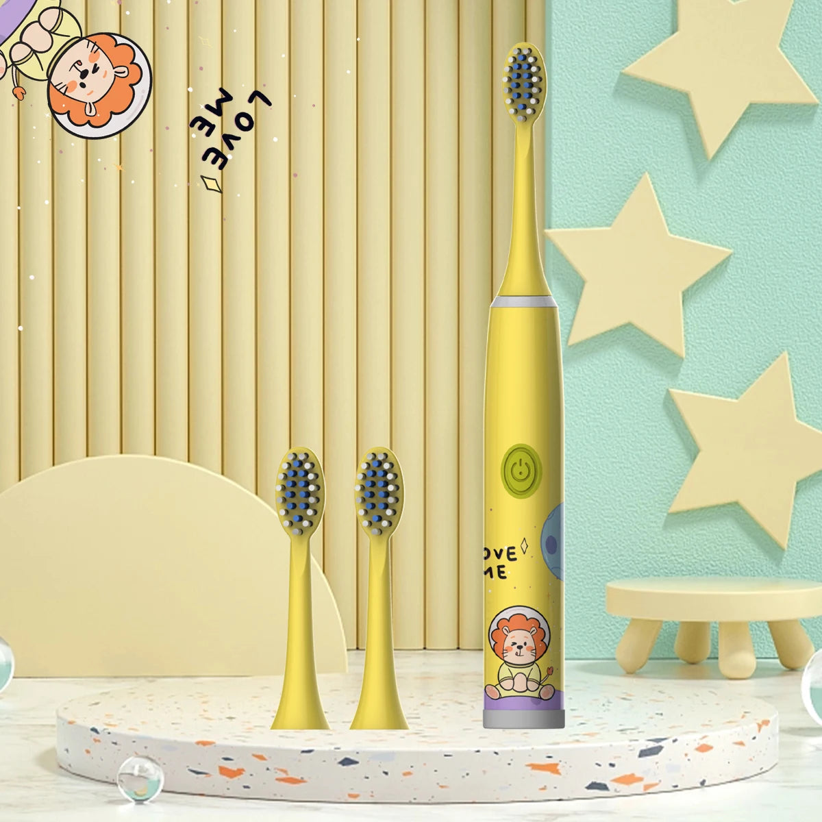 Escova de Dentes Elétrica Infantil — Série Espacial