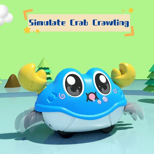 Caranguejo Interativo que Engatinha — Brinquedo Sensorial para Bebês